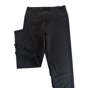 Victoria’s Secret Sport Black High Rise Ruffle Detail Leggings Womens Medium NWT